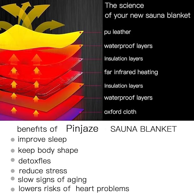 Natural Jade and Tourmaline Heat Far Infrared Sauna Blanket Home Sauna Bed - Image 8