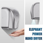 AIKE Elephant Power Commercial Hand Dryer High Speed Auto Warm Wind, Brushed - Image 4