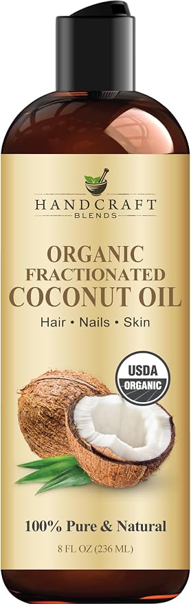 Handcraft Blends Organic Fractionated Coconut Oil | 100% Pure and Natural | by HandcraftBlends
