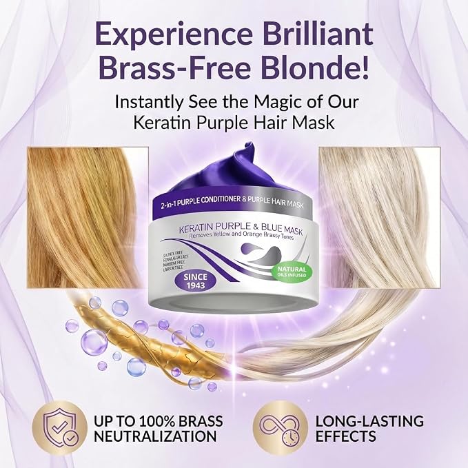 VITAMINS hair cosmetics Keratin Purple Hair Mask - Image 2