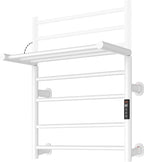 Foldable Heated Towel Rack, Dual-Zone Electric Towel Warmer Rack by Caldayx