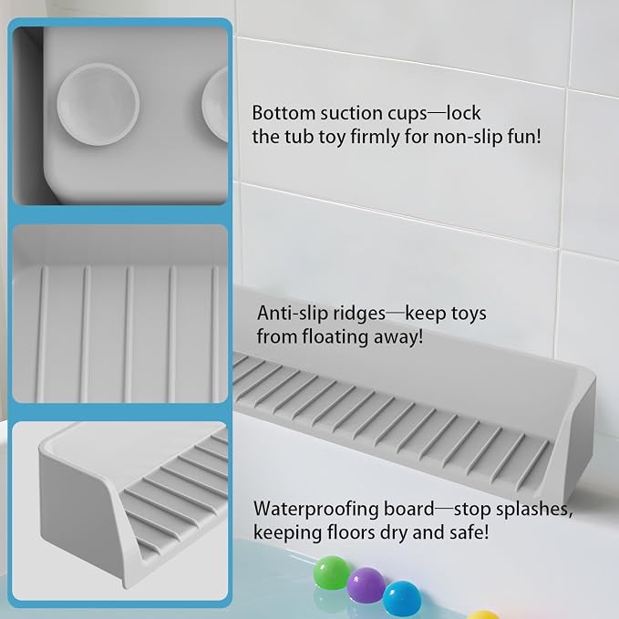 Bathtub Splash Guard PlayPad Shelf Area - Image 5