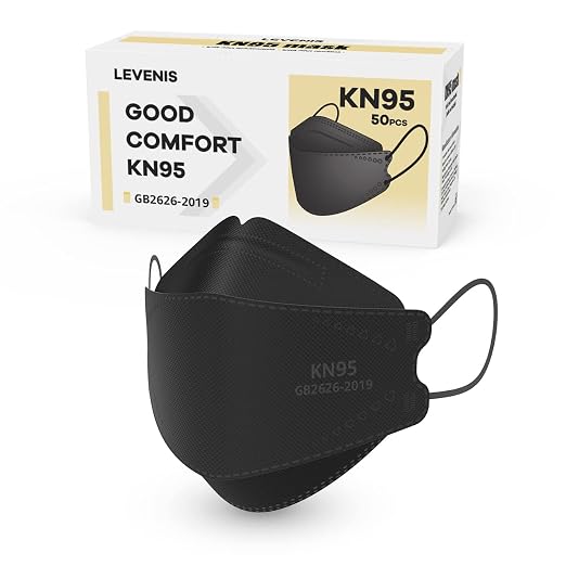 LEVENIS KN95 Face Masks 50 Pack, Breathable Comfortable and Disposable KN95 Mask by LEVENIS