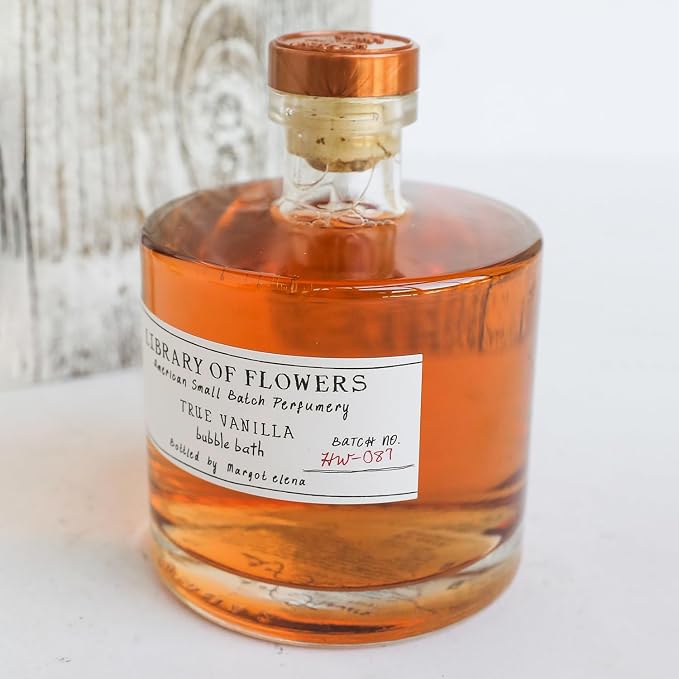 Library of Flowers True Vanilla Bubble Bath, Dark Vanilla & Amber Storied - Image 3