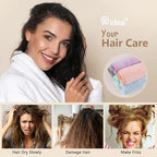 AIDEA Microfiber Hair Towel Wrap, 5 Pack Hair Turbans, Super Absorbent Quick - Image 4
