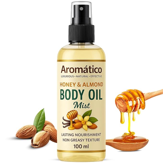Aromatico Honey & Almond Body Oil Mist - Image 2