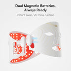 INIA Red Light Therapy Mask for Face, Glow Wireless LED Face Mask Light Therapy - Image 6