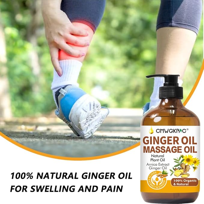 2 Pack Ginger Oil Lymphatic Drainage Massage, Belly Drainage Ginger Oil-Warming - Image 4