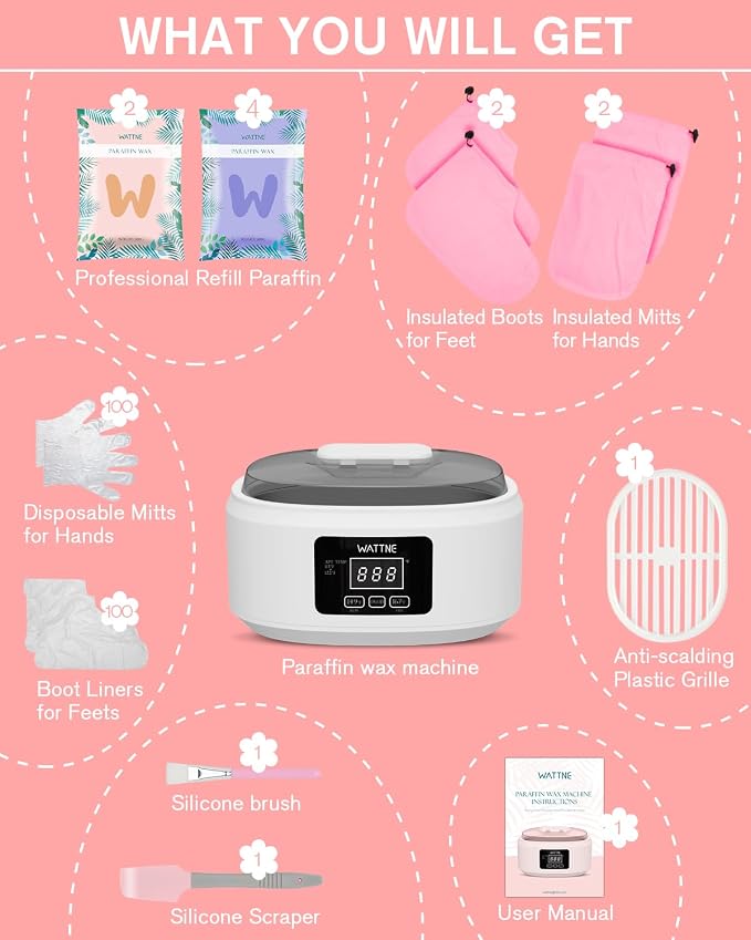 Paraffin Wax Machine for Hand and Feet -Paraffin Wax Warmer Moisturizing Kit - Image 7
