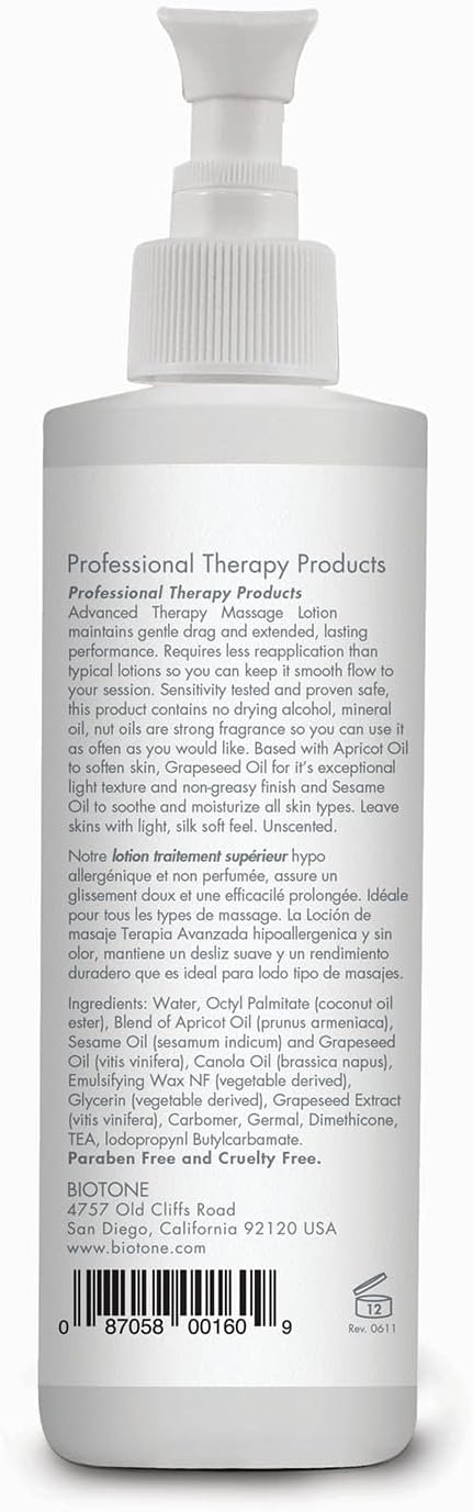 BIOTONE Advanced Therapy Massage Lotion, Hypoallergenic and Fragrance-Free - Image 2