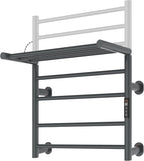 Foldable Heated Towel Rack, Dual-Zone Electric Towel Warmer Rack by Caldayx