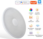 Smart Waterproof LED Flush Mount Ceiling Light Fixture, 11 inch 18W, - Image 6