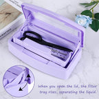 Gusnilo Nail Tool Sterilizer Box Disinfectant Jar Plastic Disinfectant - Image 4