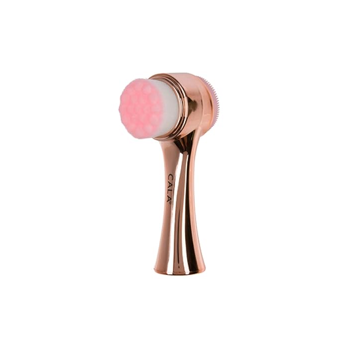 CALA Dual-Action Facial Cleansing Brush, Superfine Soft Bristles Deep Clean - Image 2