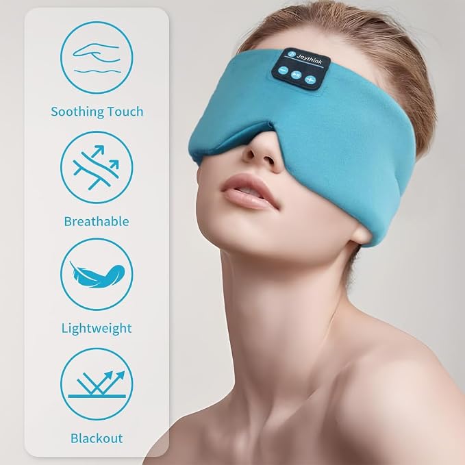 Joythink Sleep Headphones Bluetooth Sleep Mask Silk Kids Children Wireless - Image 4