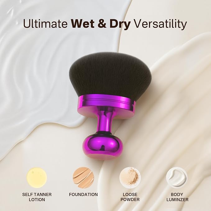 Kabuki Self Tanner Brush – Round Dome Blending Brush - Image 4