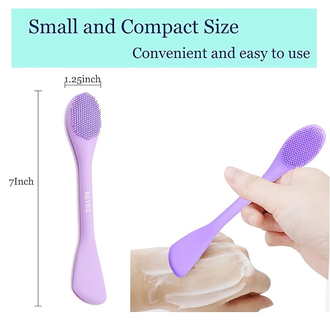 REVEX Silicone Face Mask Applicator, Face Scrubber, Exfoliating Pore Scrubber - Image 5