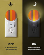 Night Lights Auto Sensor Burnt Orange Yellow Night Light Gradient Color Stripe - Image 6