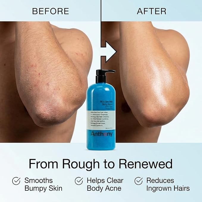 Anthony Exfoliating Body Scrub, Sea Salt, Vitamin C & Aloe Vera, Deep Cleans - Image 3