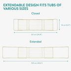 Navaris Gold Wire Bath Tray - Image 6
