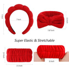 Velscrun 6 Pack Spa Headband, Makeup Headband, Face Wash Headbands, Skincare - Image 6