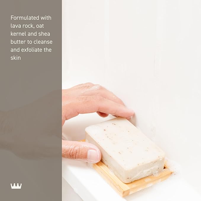 Cremo Exfoliating Body Bar for Men, Vintage Suede Scent, Cleanses and Hydrates - Image 4