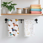 2PCS Cute Dachshund Kitchen Towels, Dog Mom Gifts - Image 4