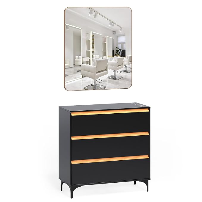 OmySalon Salon Station for Hair Stylists, Barber Free Standing Styling Cabinet by OmySalon