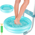 2 Pack Inflatable Pool Foot Bath Basin, Swimming Pool Clean Feet, Foot Soaking by POILKMNI