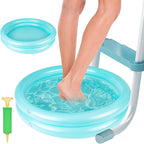 2 Pack Inflatable Pool Foot Bath Basin, Swimming Pool Clean Feet, Foot Soaking by POILKMNI