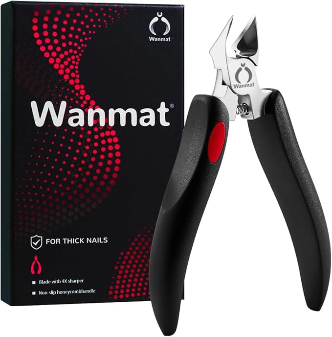 Toe Nail Clipper for Ingrown or Thick Toenails, Toenails Trimmer and by Wanmatprofessionalfornailcare