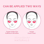 Under Eye Patches Kit: 120 Pcs Rosy Caffeine & 24K Gold Gel Eye Mask - Image 6