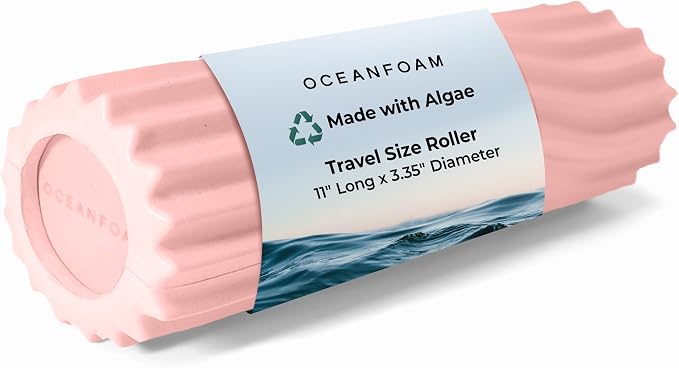 Oceanfoam Ripple Travel Foam Roller Firm Mini Foam Roller by Oceanfoam