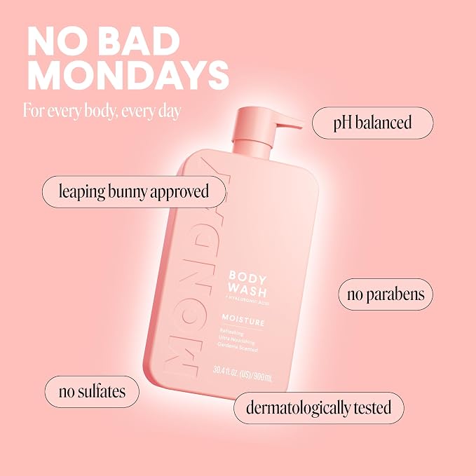 MONDAY HAIRCARE MOISTURE Body Wash in Fresh Gardenia - Image 6