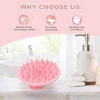 Meartchy Silicone Scalp Massager Shampoo Brush, Scalp Brush - Image 6