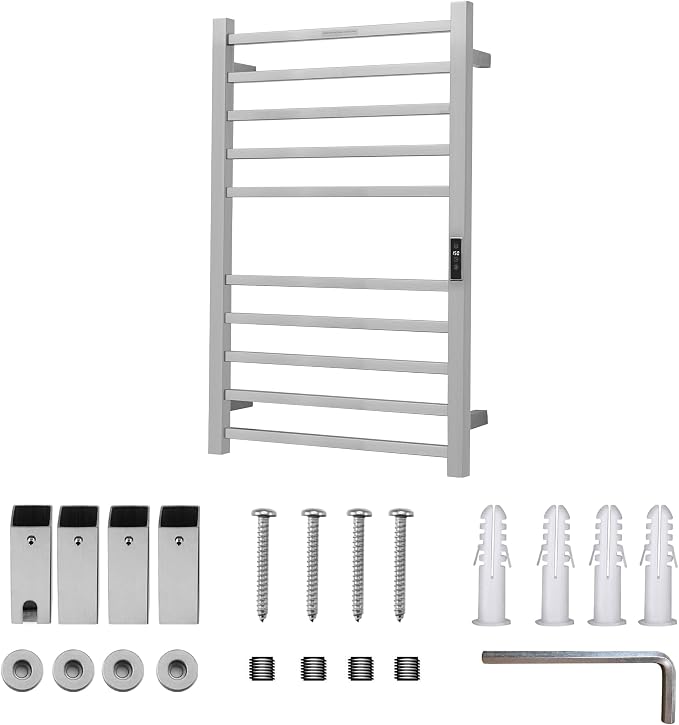 Heated Towel Racks for Bathroom, Wall Mounted Electric Towel Warmer Racks - Image 7