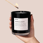 Santal & Jasmine Luxury Scented Candles, 9oz Soy Wax Candles - Image 5