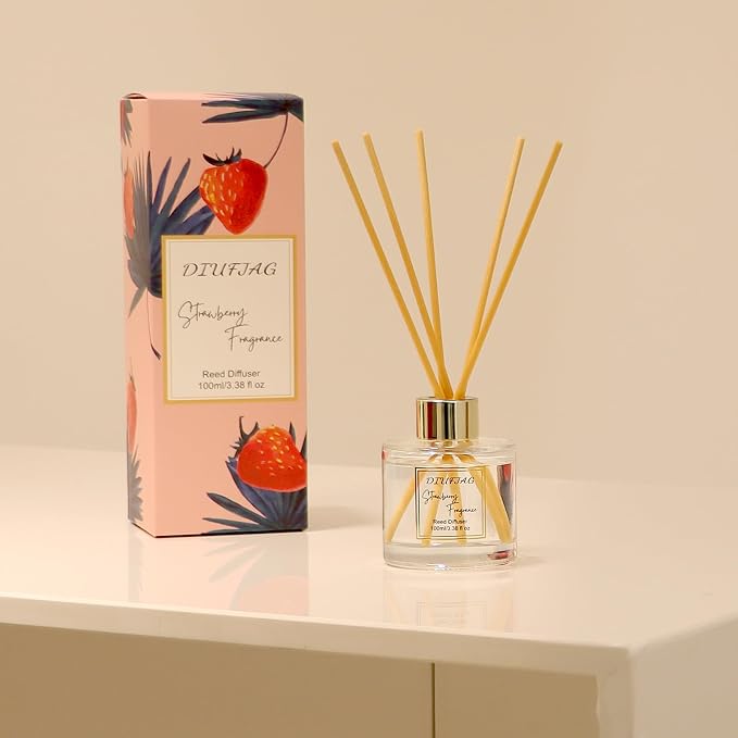 100ml Scent Diffuser with 6 Fiber Sticks, 3.5 oz Reed Diffuser Set Aromatherapy - Image 4