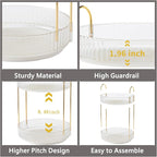 Asayuee 360 Rotating Makeup Organizer, 3 Tier Large Capacity Make Up Organizers - Image 4