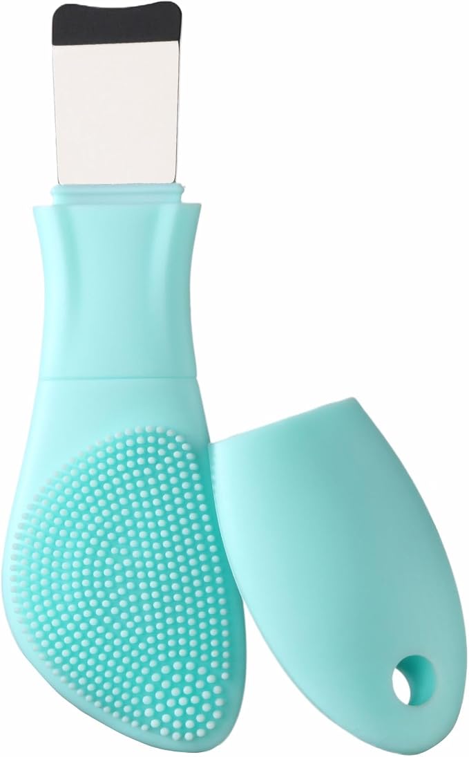 Blackhead Remover & Silicone Face Scrubber, Face Spatula, Facial Cleansing Brush by YEADMAL