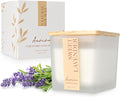 Scented Candle, 7.04 oz Lavender Aromatherapy Candle, Natural Soy Wax by Aeviva
