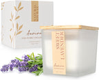 Scented Candle, 7.04 oz Lavender Aromatherapy Candle, Natural Soy Wax by Aeviva