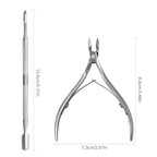 6Pcs Cuticle Clipper with Cuticle Pusher Set, Professional Stainless Steel Dead - Image 2