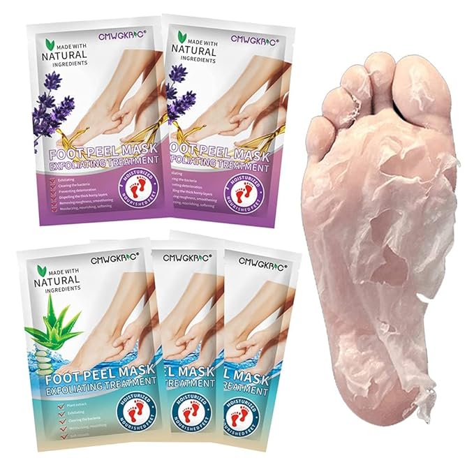 5 Pack Foot Peeling Mask, Exfoliator Peel Off Calluses Dead Skin Callus Remover by CMWGKBC