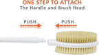 Shower Brush with Soft and Stiff Bristles, 20.5" Extra Long Handle Dual-Sided - Image 4