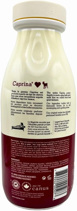 Caprina by Canus Fresh Goats Foaming Milk Body Bath, Original 27.1 oz - Image 2
