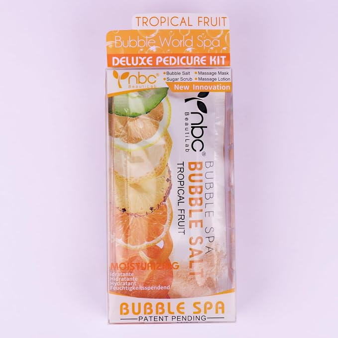 Pedicure Kit Foot Soak Set: Bubble Salt, Sugar Scrub, Massage Mask, Massage - Image 6