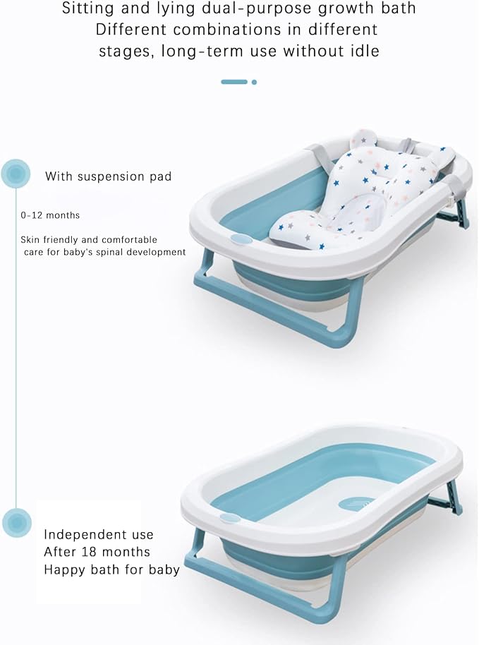 Baby Bath Cushion Pad Newborn Bathtub Mat Infant Bath Supporter Net Baby - Image 5