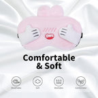 PERFECTSIGHT Sleep Eye Masks, Cute Bunny Sleep Eye Cover Lightweight Adjustable - Image 2
