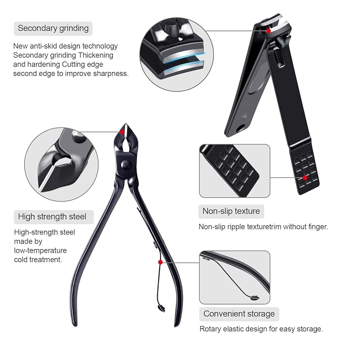Manicure Set Pedicure Kit Womens Nail Clippers Set 32 in 1 Professional - Image 3